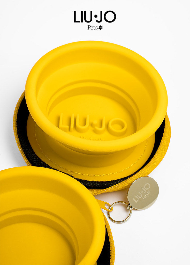LIU JO | OPVOUWBARE HONDENKOMMEN GEEL