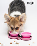 LIU JO | Pink Foldable Dog Bowls