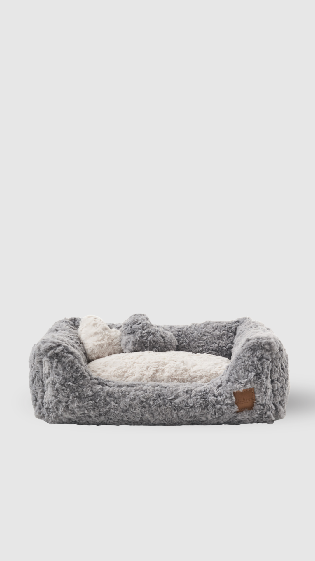 Bau Barù Impero Bear luxe rechthoekige hondenmand van 60 × 40 cm