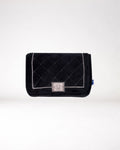 Chewnel Classic Luxe Bag zwart pluche hondenspeeltje met quilted design en pieper