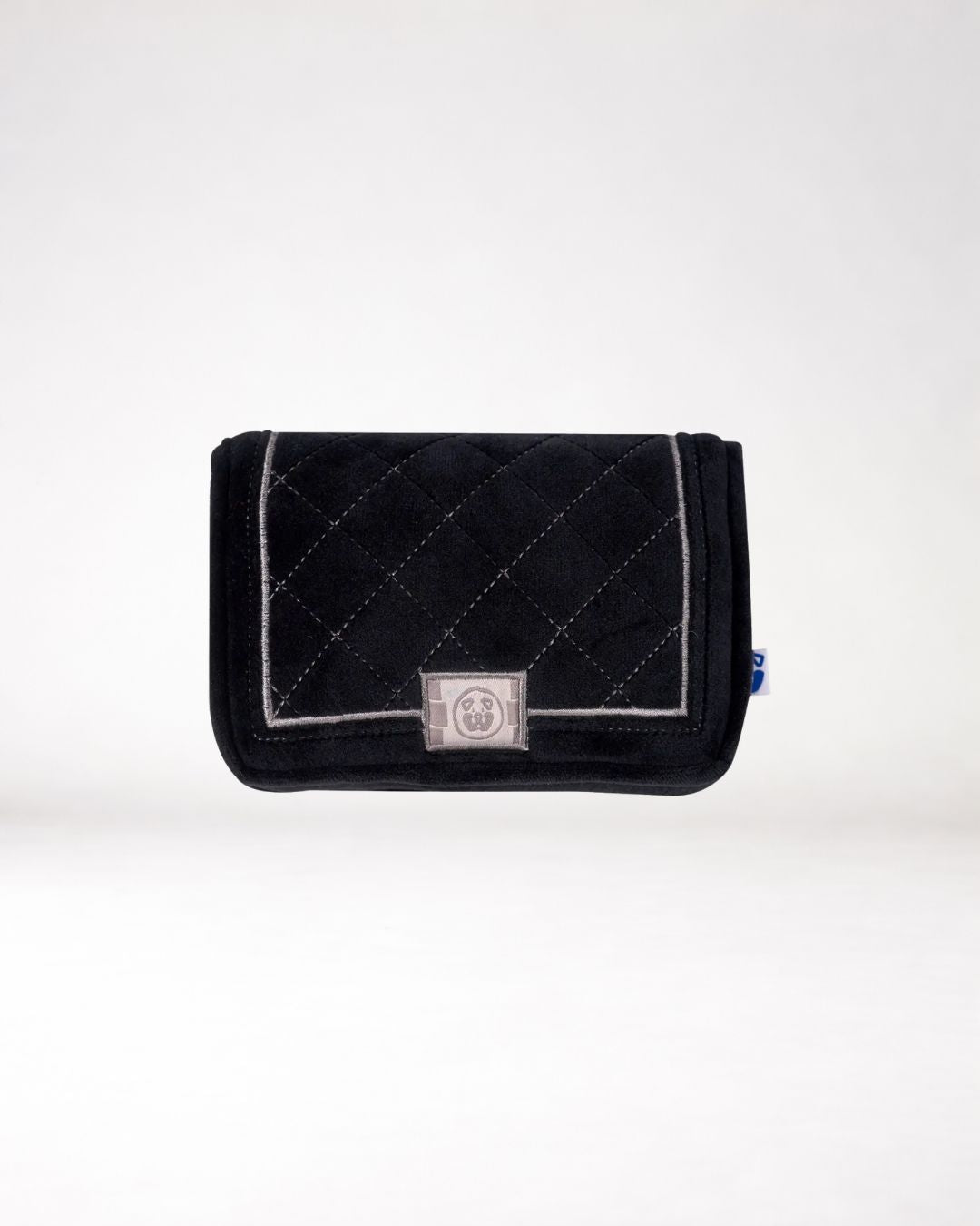 Chewnel Classic Luxe Bag zwart pluche hondenspeeltje met quilted design en pieper