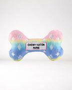 Chewy Vuiton Ombre Bone pluche hondenspeeltje met pieper