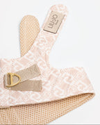 Liu Jo Pets hondentuigje Beige Monogram met zachte meshvoering