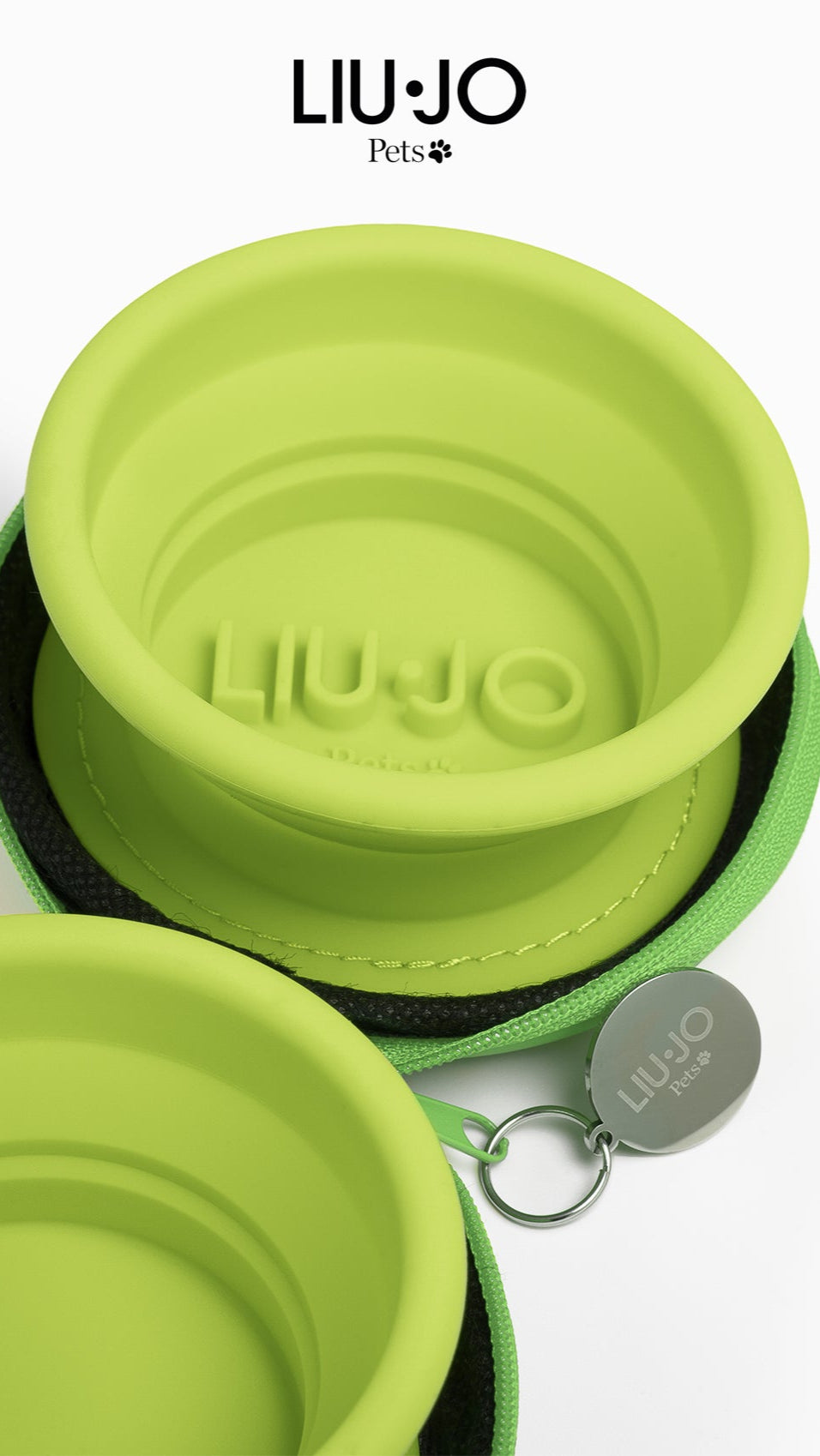 LIU JO | OPVOUWBARE HONDENKOMMEN GROEN