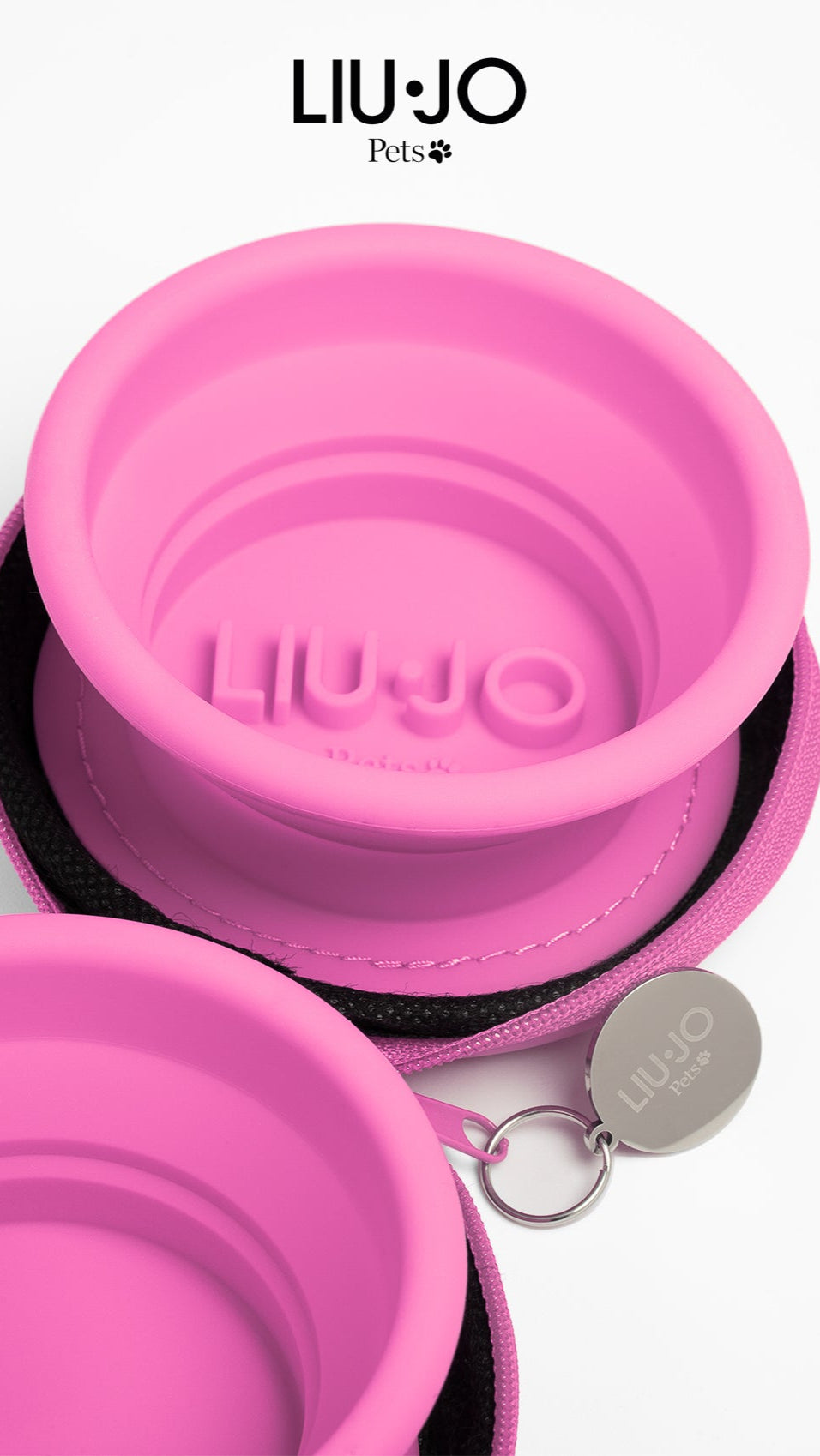 LIU JO | OPVOUWBARE HONDENKOMMEN ROZE